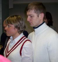  Анна Богалий со своим супругом Максимом Титовец на помолвке в Нижнем Новгороде.