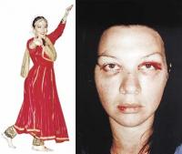 Ангелина из прекрасной танцовщицы индийских танцев превратилась в забитую жену мужа-садиста.
